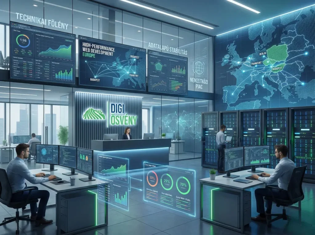 Digiösvény high-tech iroda Budapesten: szerverek, technikai weboldal optimalizálás